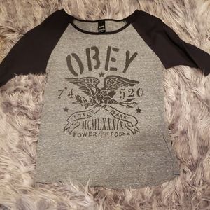 Obey 3/4 sleeve